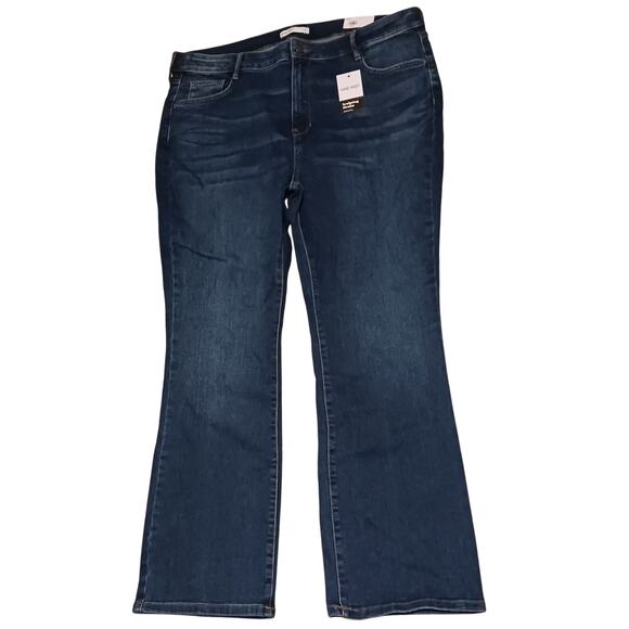Nine West Jeans High Rise Bootcut Sculpting Denim Stretch Size 18W Blue NWT - Picture 1 of 11